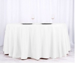 Round Polyester Tablecloth - 120 