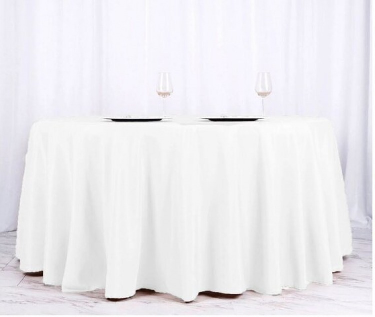 Round Polyester Tablecloth - 120 