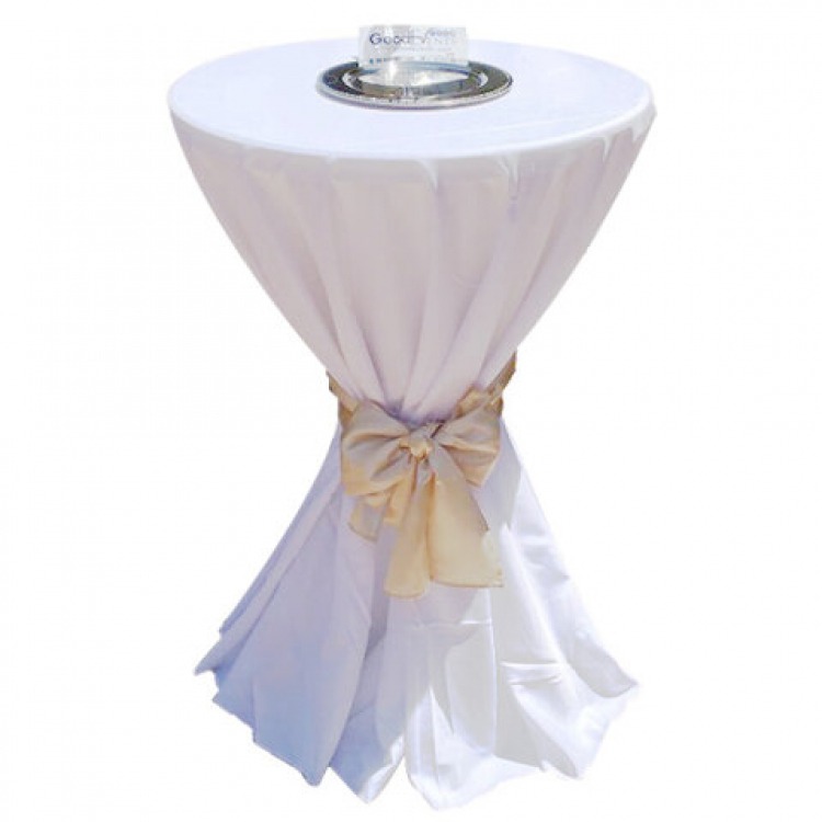 Round Polyester Bistro Tablecloth 120