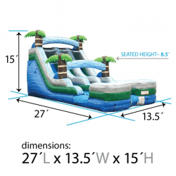 tropical20dimensions 1722276794 15' Tropical Wave Water Slide