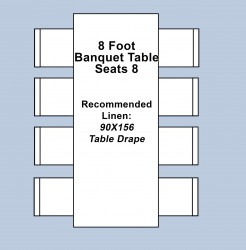 8 foot banquet table scaled 1722819163 8' Rectangle Banquet Table