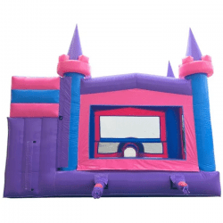 Pink20Castle20Rear 1722806878 Pink Castle Wet/Dry Bounce House with Slide