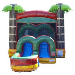 Tropical20Fire20Front 1722808223 Tropical Fire Wet/Dry Bounce House with Slide