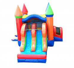 double20slide201 1722527621 Double Slide Dry Bounce House with Slide