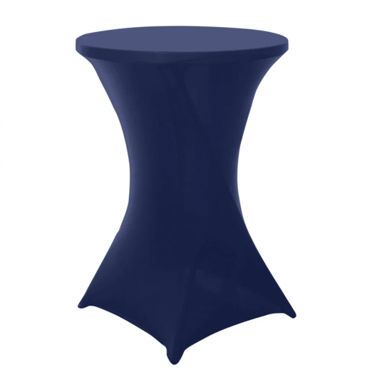 Navy Spandex Cocktail Table Cover