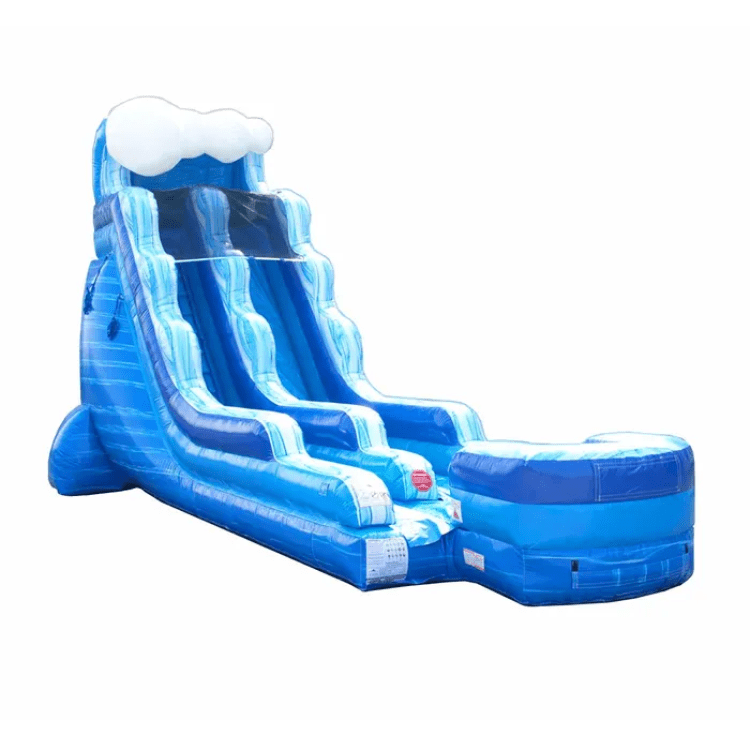 18ft Blue Marble Wave Waterslide