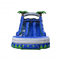 15' Blue Crush Dual Lane Water Slide