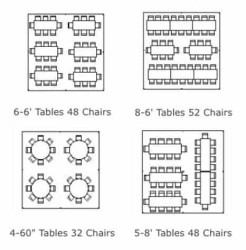 20x20 table seating layout 1751932230 20 x 20 High Peak Frame Tent