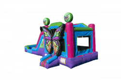 Butterfly combo bounce and slide2 1695837708 big 1755108820 Butterfly Dual Lane Bounce and Slide Combo
