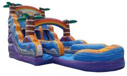 18' Tiki Plunge Dual Lane Water Slide