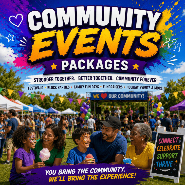 Community Event Packages | Peach State Party Rentals Cumming GA